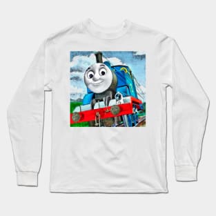 Thomas the tank in a hurry Long Sleeve T-Shirt